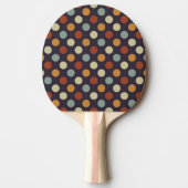 Retro Polka Dots Tafeltennisbatje (Voorkant)