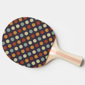 Retro Polka Dots Tafeltennisbatje (Zijkant)
