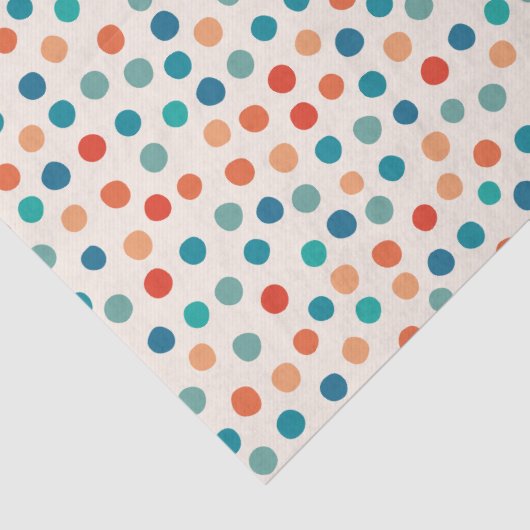 Retro polka dots tissuepapier (Detail)