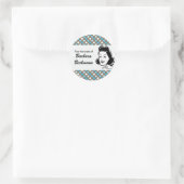 Retro Polka Dots "Uit de Keuken" sticker (Tas)
