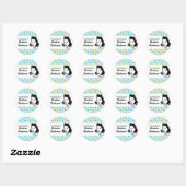 Retro Polka Dots "Uit de Keuken" sticker (Vel)