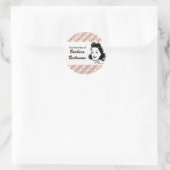 Retro Polka Dots "Uit de Keuken" sticker (Tas)