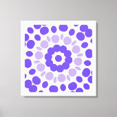 retro polka mandala canvas afdruk (Voorkant)