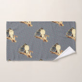 Retro polka stippen mode  pin-up meisje bad handdoek (Handdoek)