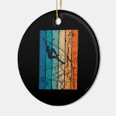 Retro Polsstokhoogspringen Keramisch Ornament (Links)