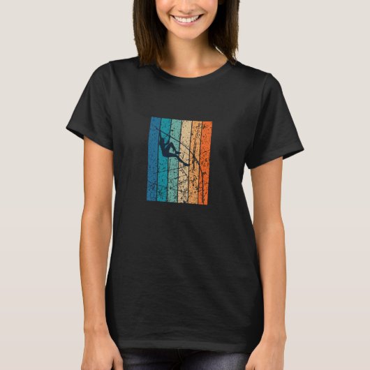 Retro Polsstokhoogspringen T-shirt (Voorkant)
