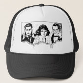 Retro Polyamory - Drievoudig - Spoelen - Triad Trucker Pet (Voorkant)