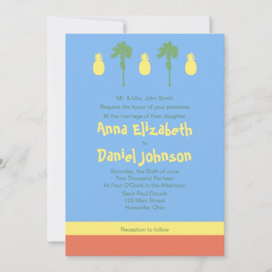 Retro Polynesië Kaart (Voorkant)