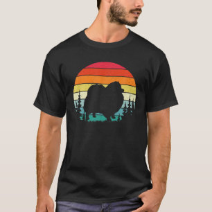 Retro Pommeren Hondenliefhebbers Gift Mannen Vrou T-shirt