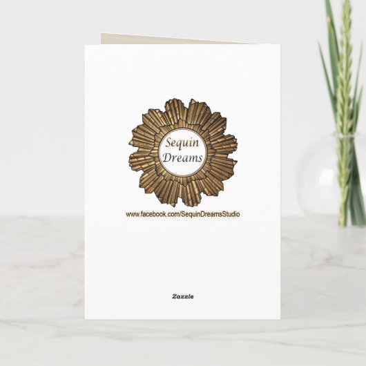 Retro Pommerse Verjaardag Kaart (Achterkant)