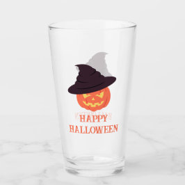 Retro pompoen "Happy Halloween" Glass – Glas
