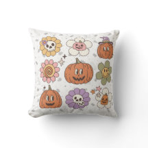Retro Pompoen Herfst Seizoen Kussen, Halloween Dec
