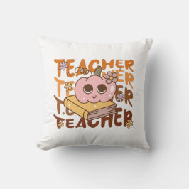 Retro pompoen leraar Halloween Herfst Kussen
