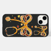 Retro Pompoen Nurse Life Stethoscoop Herfst Herfst Case-Mate iPhone Case (Achterkant (horizontaal))
