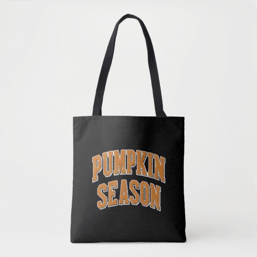 Retro Pompoen Seizoen Schattigee Herfst Gift Hallo Tote Bag (Voorkant)