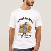 Retro Pompoen Spice Alles Mooi - Herfst T-shirt (Voorkant)