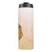 Retro pompoen spooks en Halloween traktaties! Thermosbeker (Voorkant)