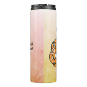 Retro pompoen spooks en Halloween traktaties! Thermosbeker (Achterkant)