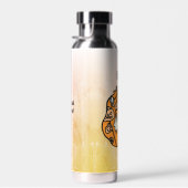 Retro pompoen spooks en Halloween traktaties Waterfles (Rechts)