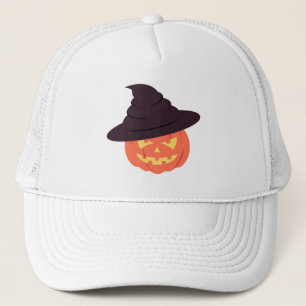 Retro Pompoen Trucker Hat – Sinaasappel Halloween Pet