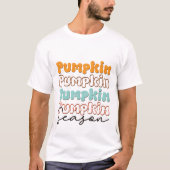 Retro Pompoenseizoen - Herfst T-shirt (Voorkant)
