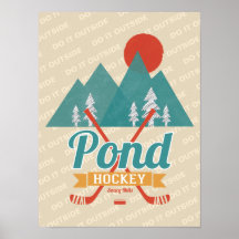 Retro Pond Hockey doet het buiten