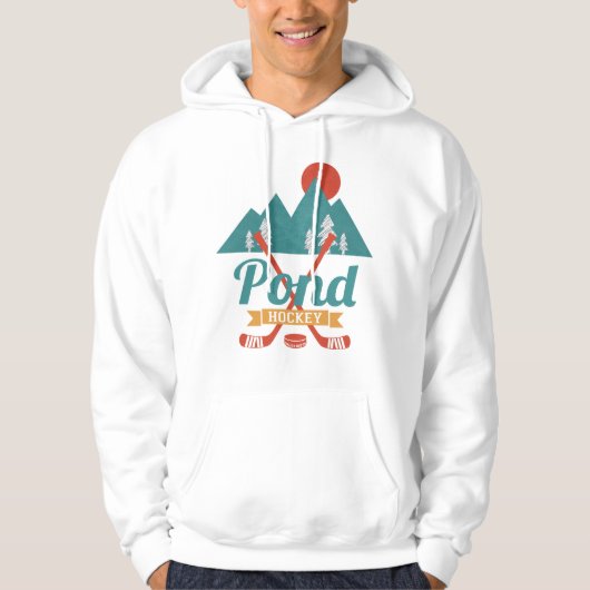Retro Pond Hockey Hoodie (Voorkant)