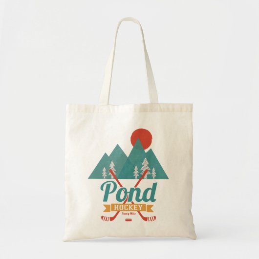 Retro Pond Hockey Tote Bag (Voorkant)