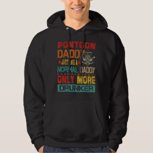 Retro ponton papa alleen meer Drunker Dri Hoodie