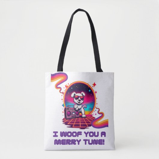 Retro Poochie Dreamscape Tote Bag (Voorkant)