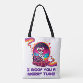Retro Poochie Dreamscape Tote Bag (Achterkant)