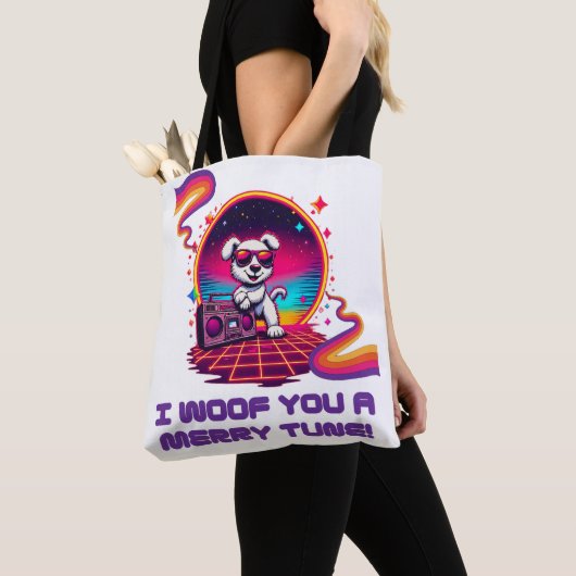 Retro Poochie Dreamscape Tote Bag (Dichtbij)