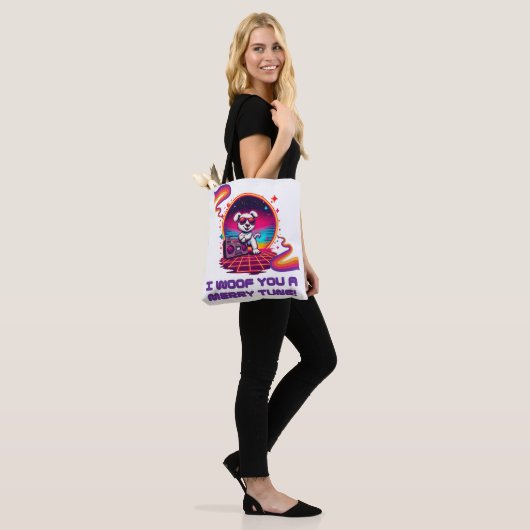 Retro Poochie Dreamscape Tote Bag (Op model)