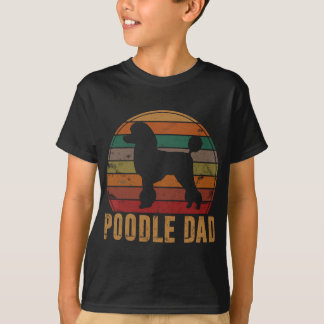Retro Poodle Dad Dog Owner Pet Poodle T-shirt