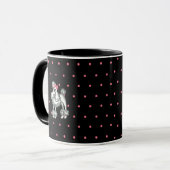 Retro Poodle Koffiemok Mok (Voorkant links)