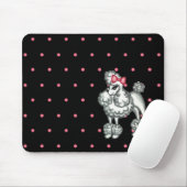Retro Poodle Mousepad Muismat (Met muis)