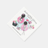 Retro Pool Girls Bachelorette Weekendfeest Servet (Hoek)