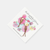 Retro Pool Girls Bachelorette Weekendfeest Servet (Hoek)