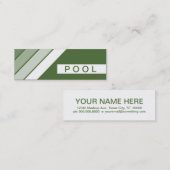 retro POOL Mini Visitekaartje (Voorkant / Achterkant)