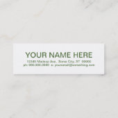 retro POOL Mini Visitekaartje (Achterkant)