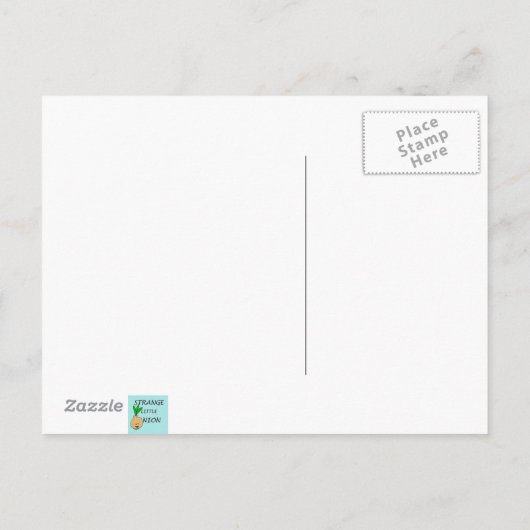 Retro Pool Party Briefkaart (Achterkant)