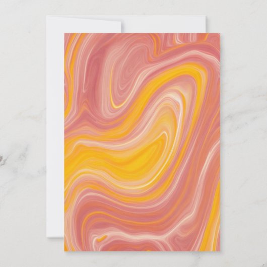 Retro Pool Party Groovy 70s Hippie 5e verjaardag Kaart (Achterkant)