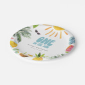 Retro Pool Party Papieren Bordje (Gekanteld)