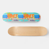 Retro Pool Party Skateboard (Horizontaal)