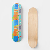Retro Pool Party Skateboard (Voorkant)