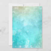 Retro Pool Party-uitnodiging Kaart (Achterkant)