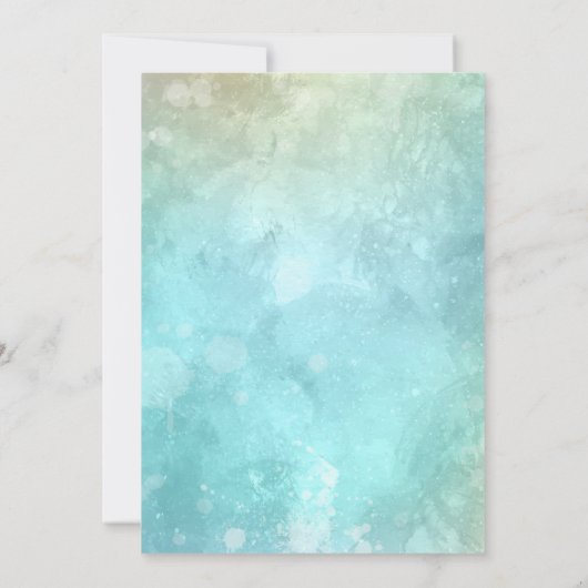 Retro Pool Party-uitnodiging Kaart (Achterkant)