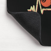 Retro Pool Player Gift Biljart LL Heartbeat Muismat (Hoek)
