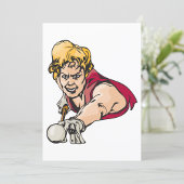 Retro Pool Speler  Biljart Sport Kaart