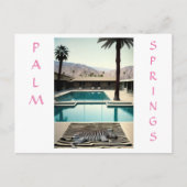 Retro Poolside Zebra Theme Vakantie Personaliseren Briefkaart (Voorkant)